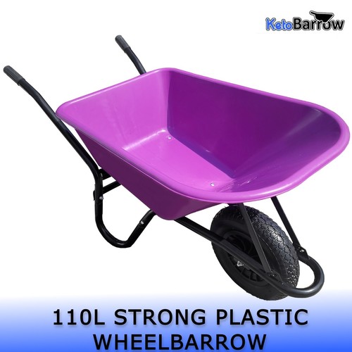 110 litre purple wheelbarrow - litre,