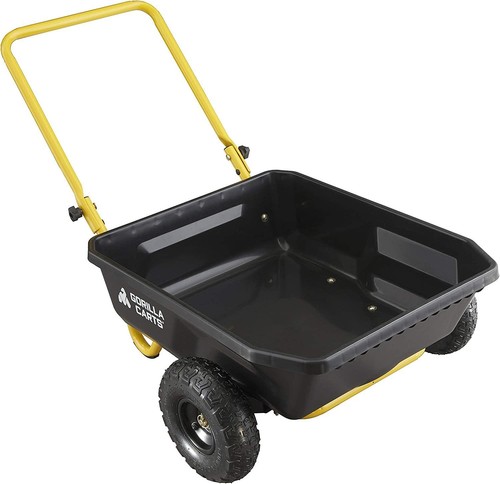 Poly garden steel dump - dump, cart